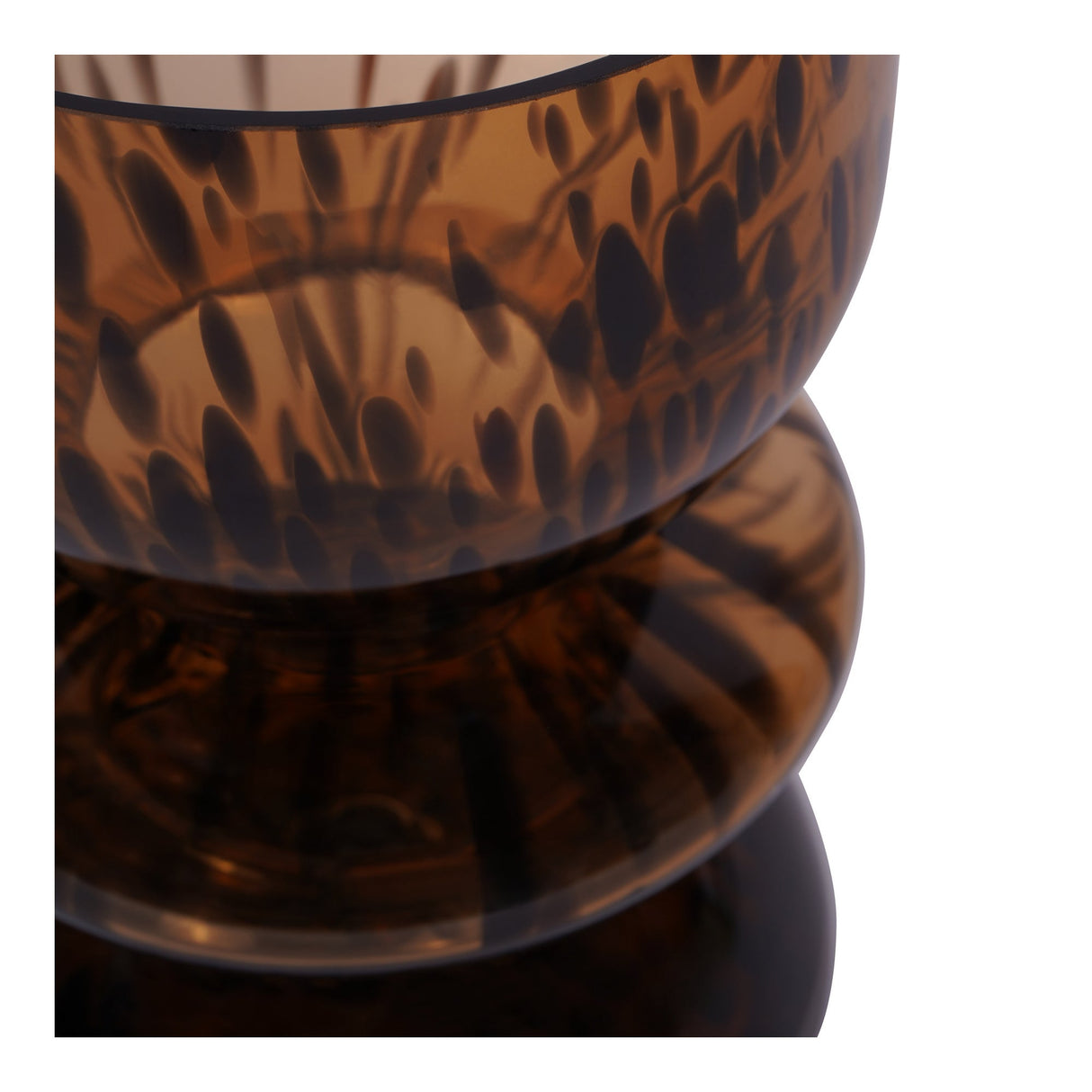 Savanna Glass Vase 24cm - Brown