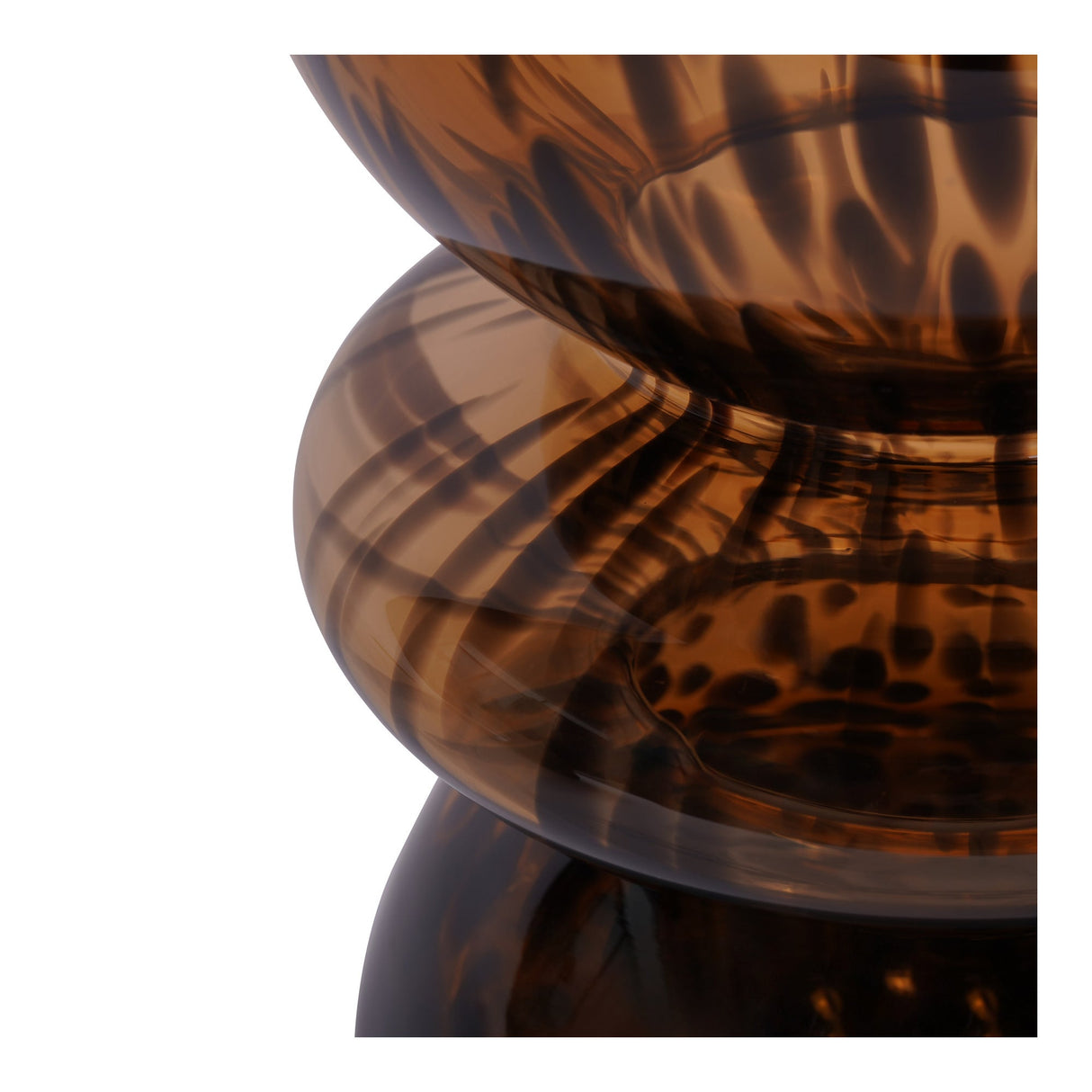 Savanna Glass Vase 24cm - Brown