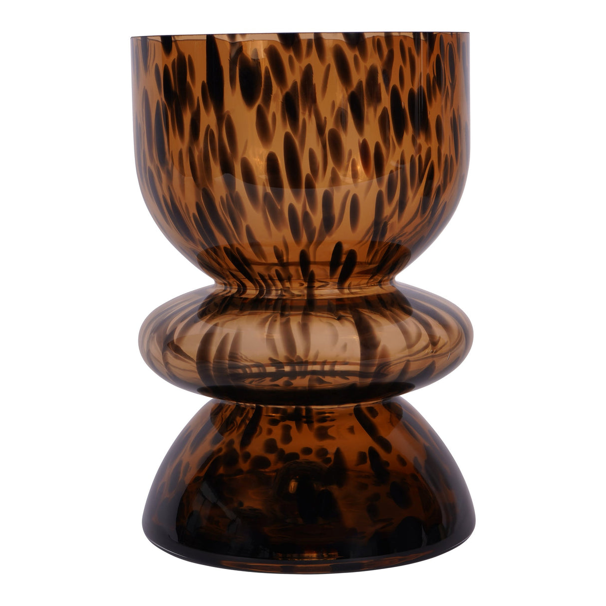 Savanna Glass Vase 24cm - Brown