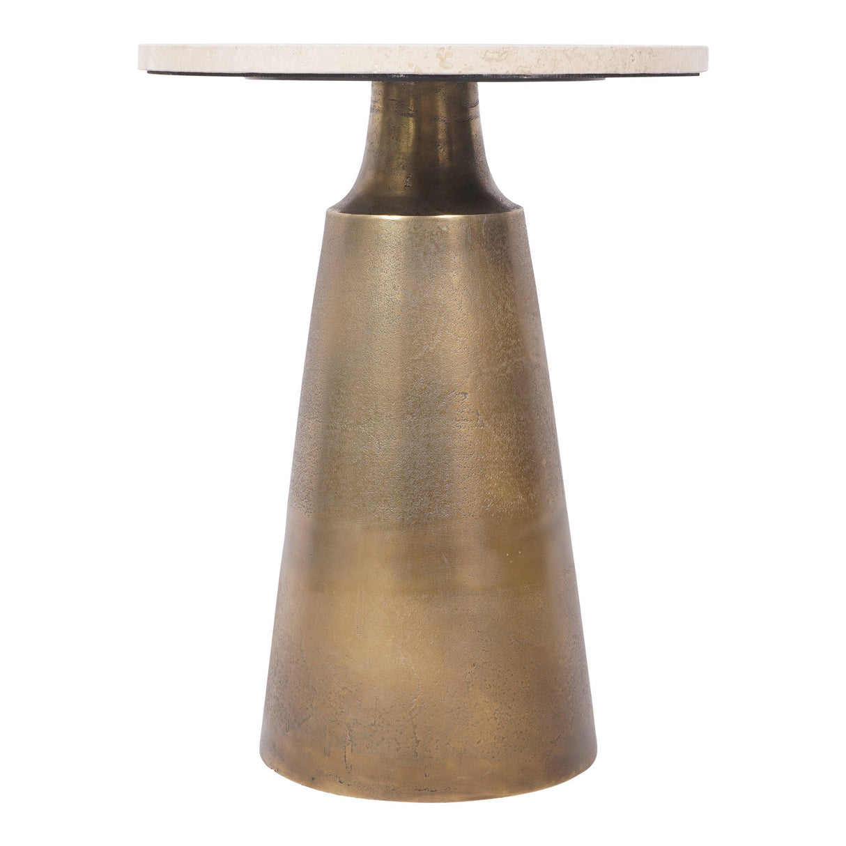 Clifton II Light Travertine Side Table - Natural