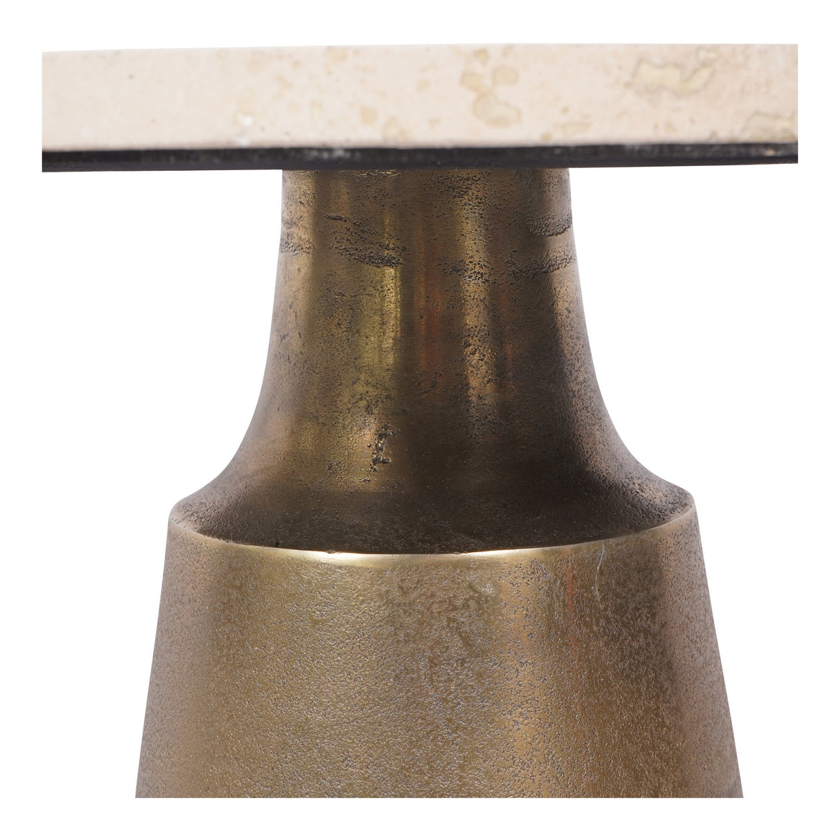 Clifton II Light Travertine Side Table - Natural