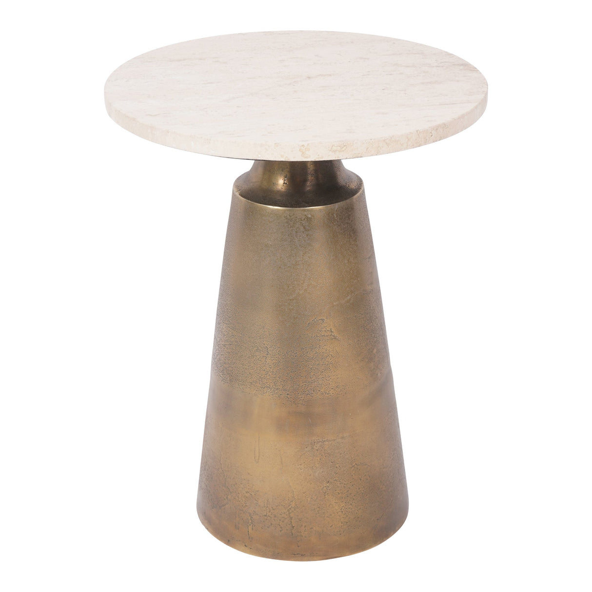 Clifton II Light Travertine Side Table - Natural