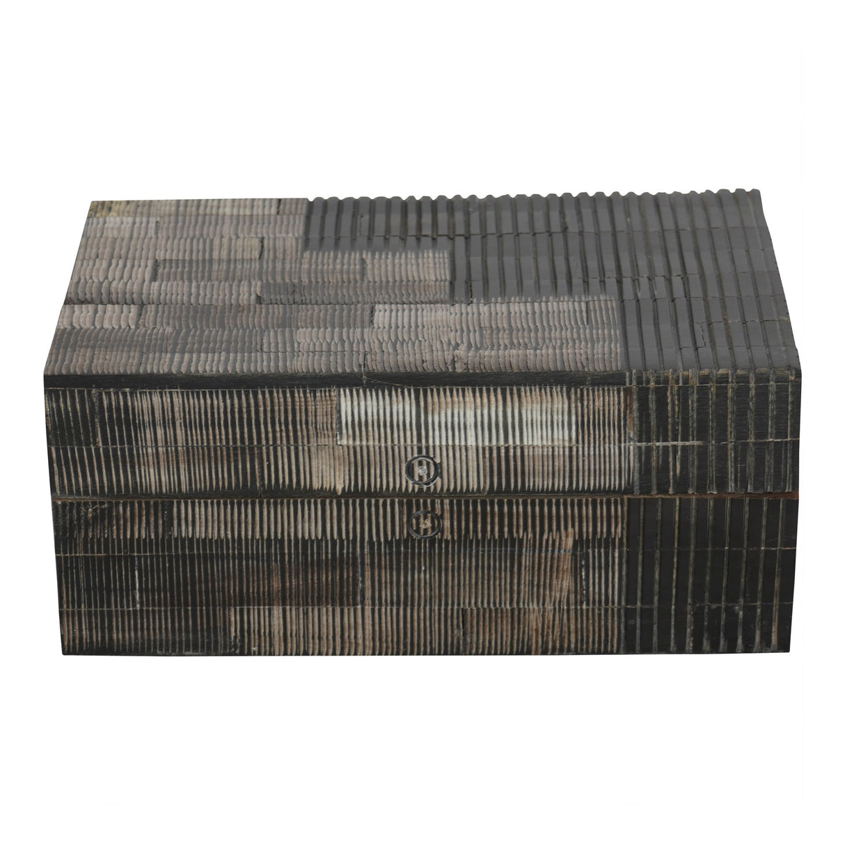 Horn Inlay Storage Box Small - Grey & Black