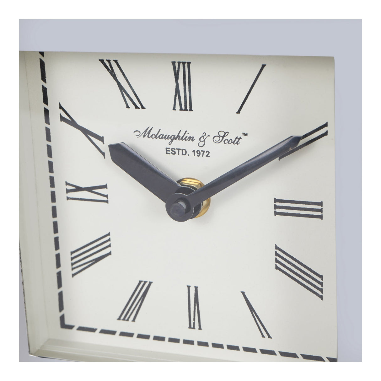 Plaza Nickel Mantel Clock - Silver