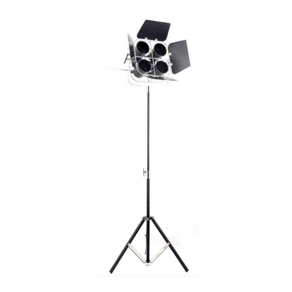 Flix Tripod Floor Lamp - Black & Silver
