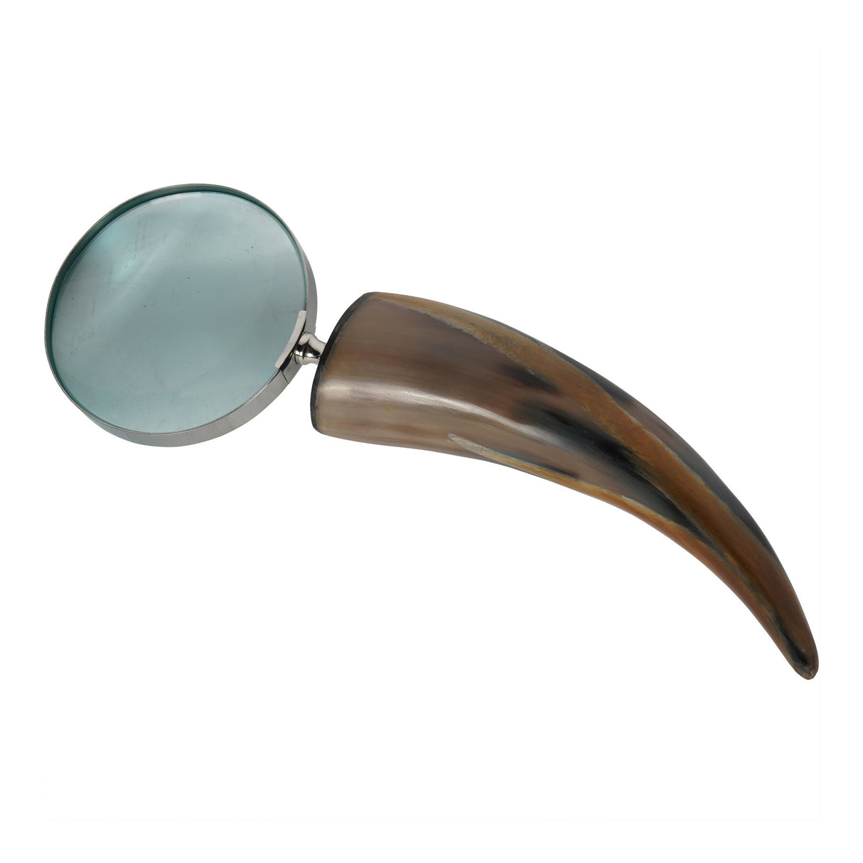 Horn Inlay Magnifying Glass - Brown