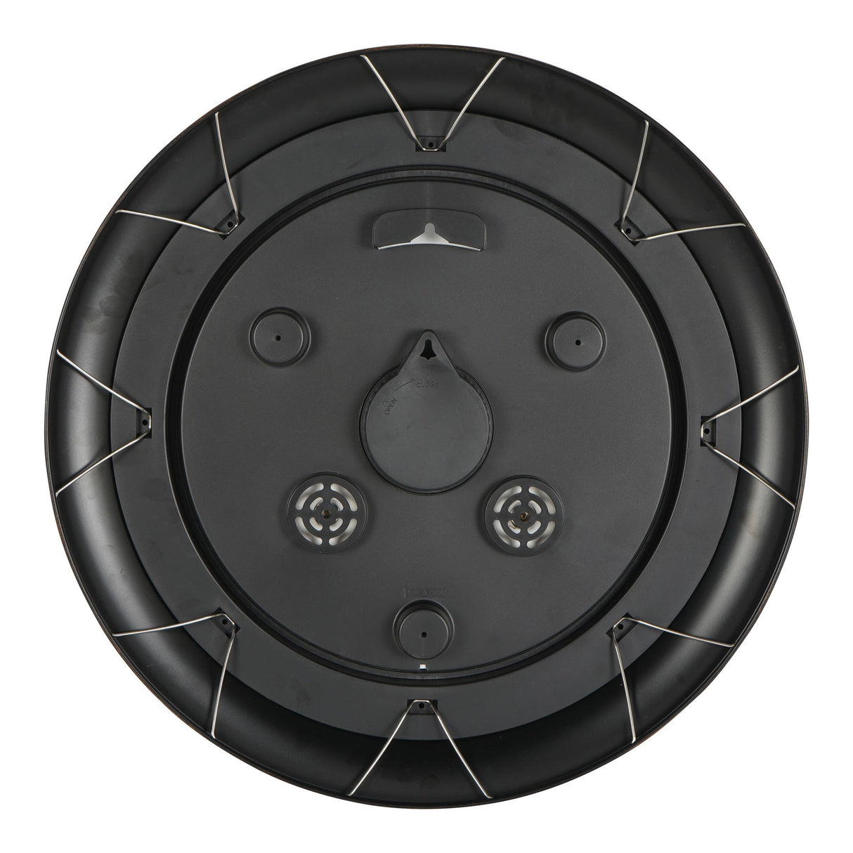 Outdoor Clock With Temperature & Humidity - Black