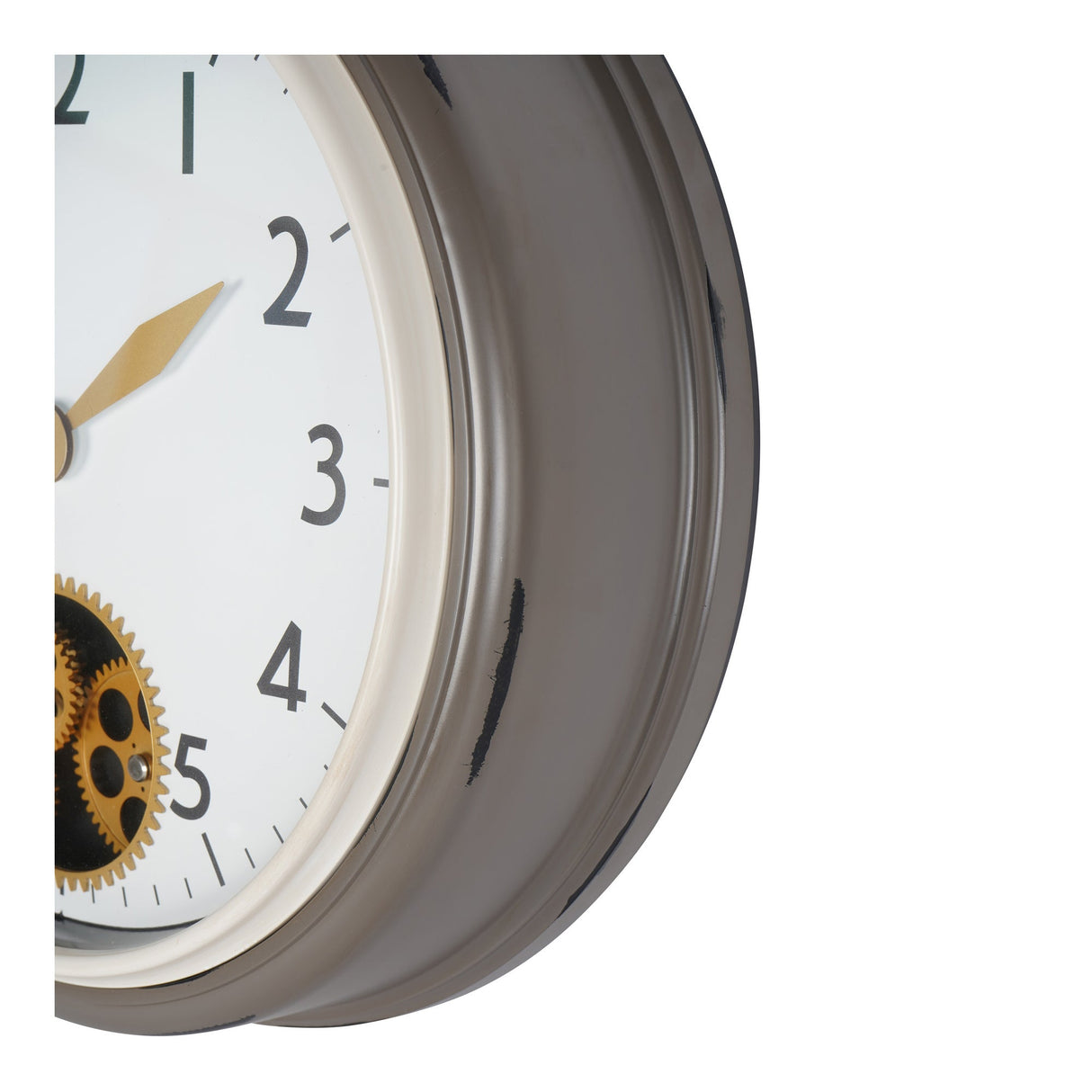 Flow Dial Grey Wall Clock 45cm - Grey