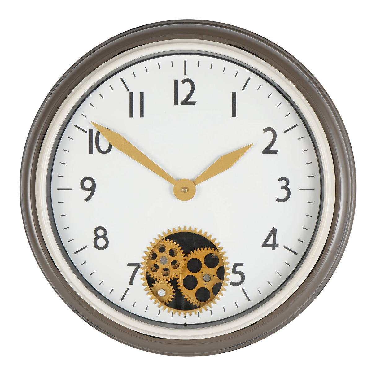 Flow Dial Grey Wall Clock 45cm - Grey