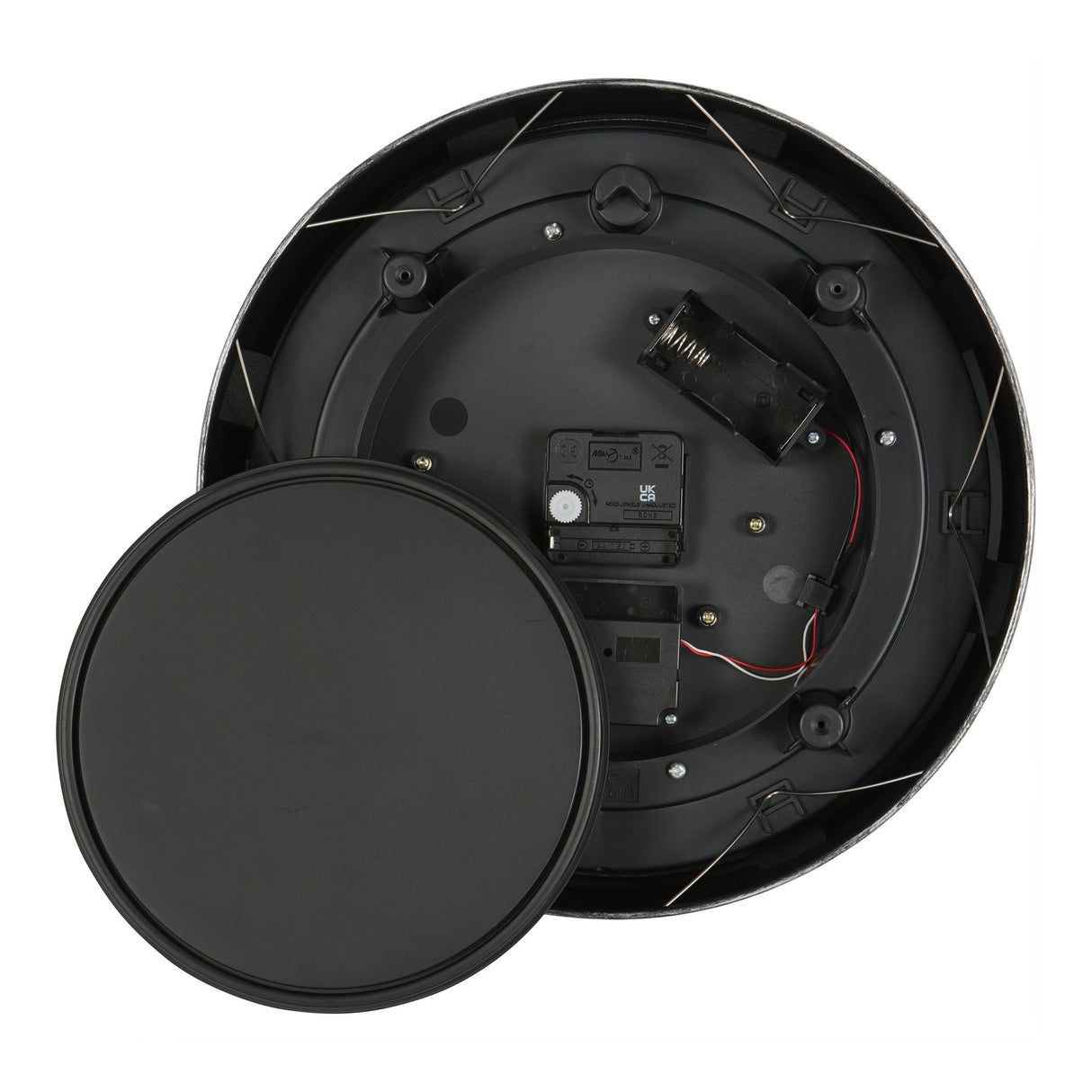 Palladium Mini Cogs Clock - Antique Silver