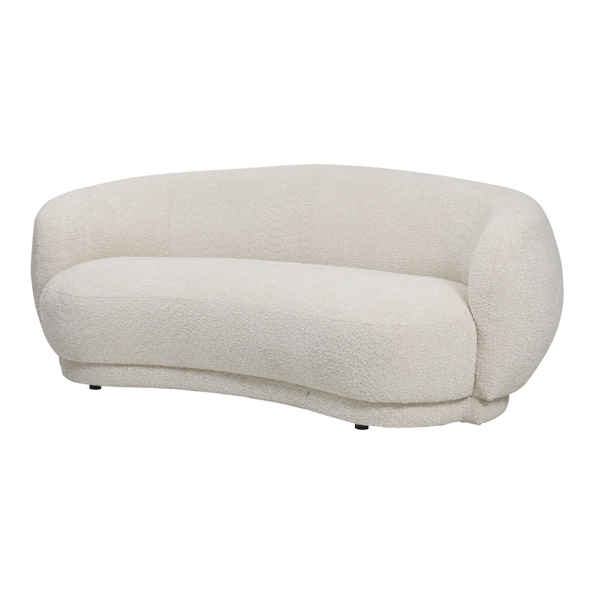 Waverley Curved 2 Seater Mini Sofa - Cream