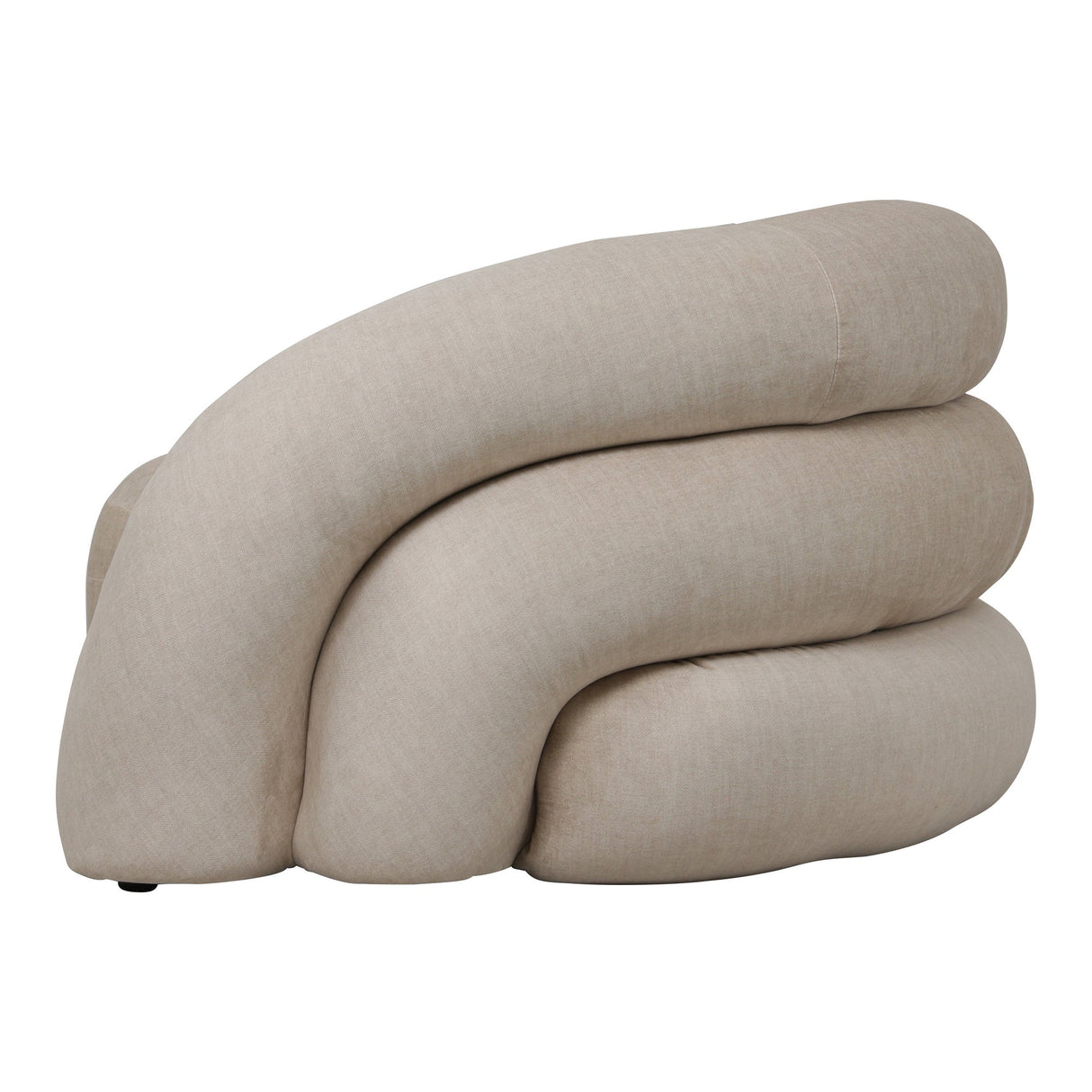 Casa Upholstered Curved Snug Chair - Cream