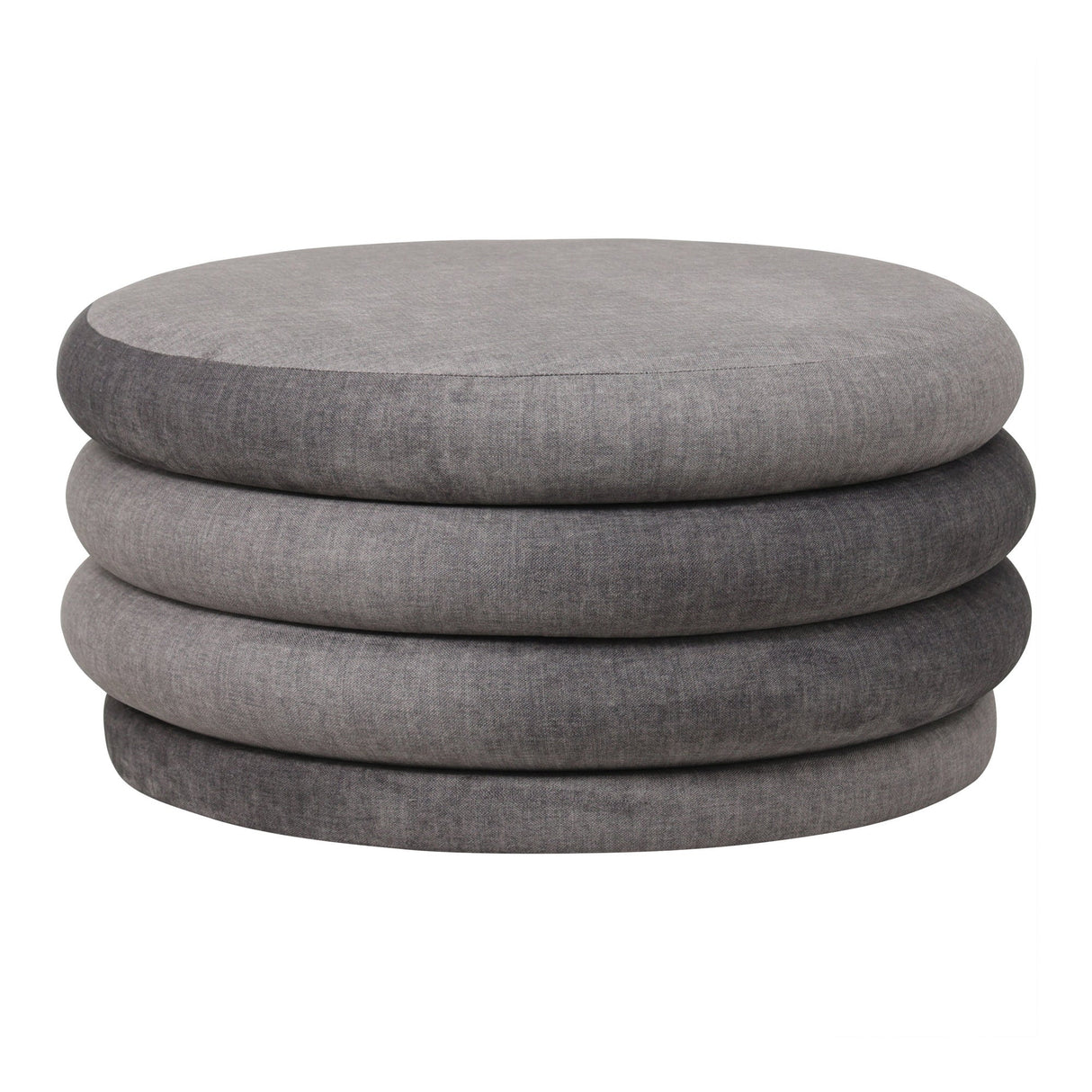 Casa Upholstered Storage Ottoman - Grey