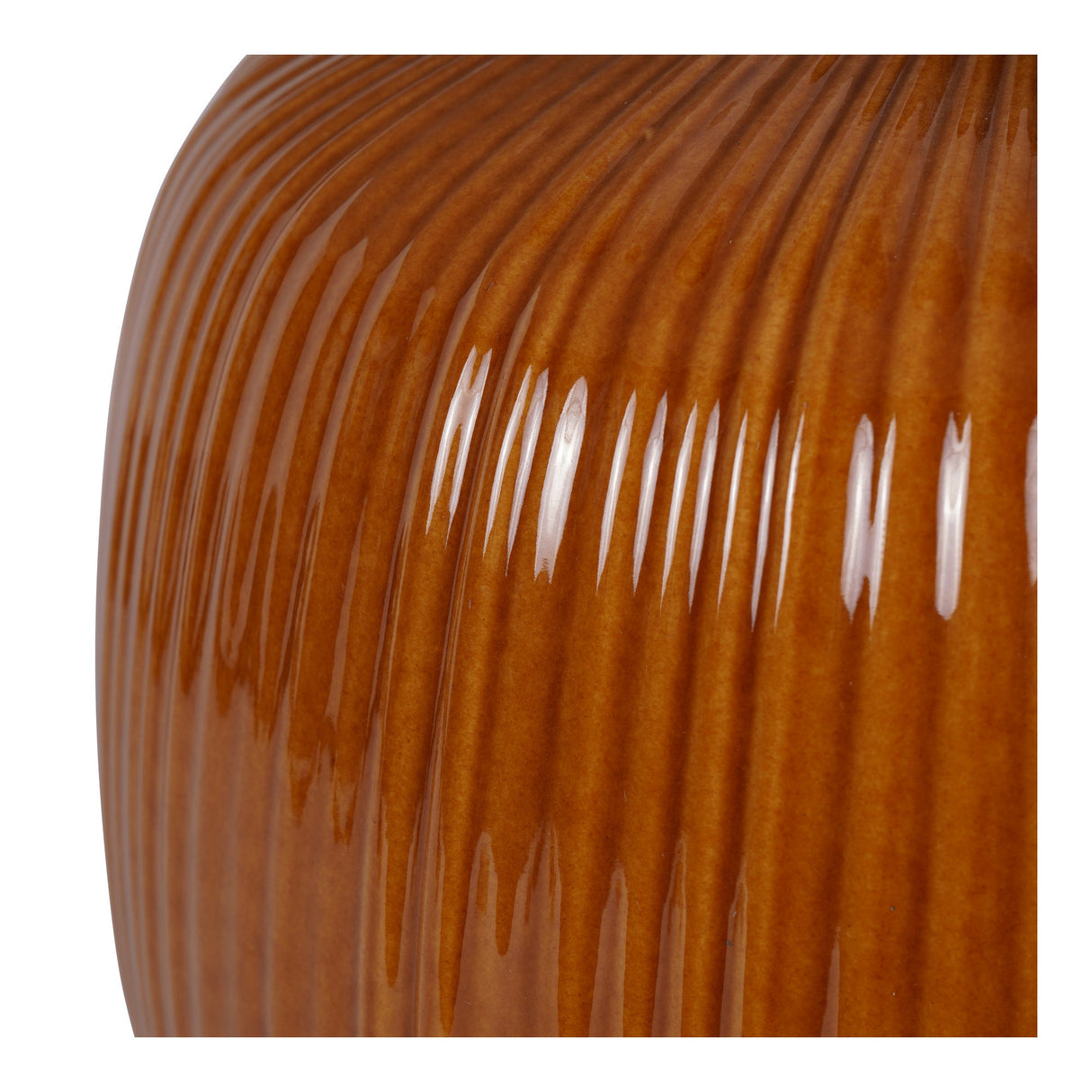 Bruno Ceramic Table Lamp - Burnt Ochre