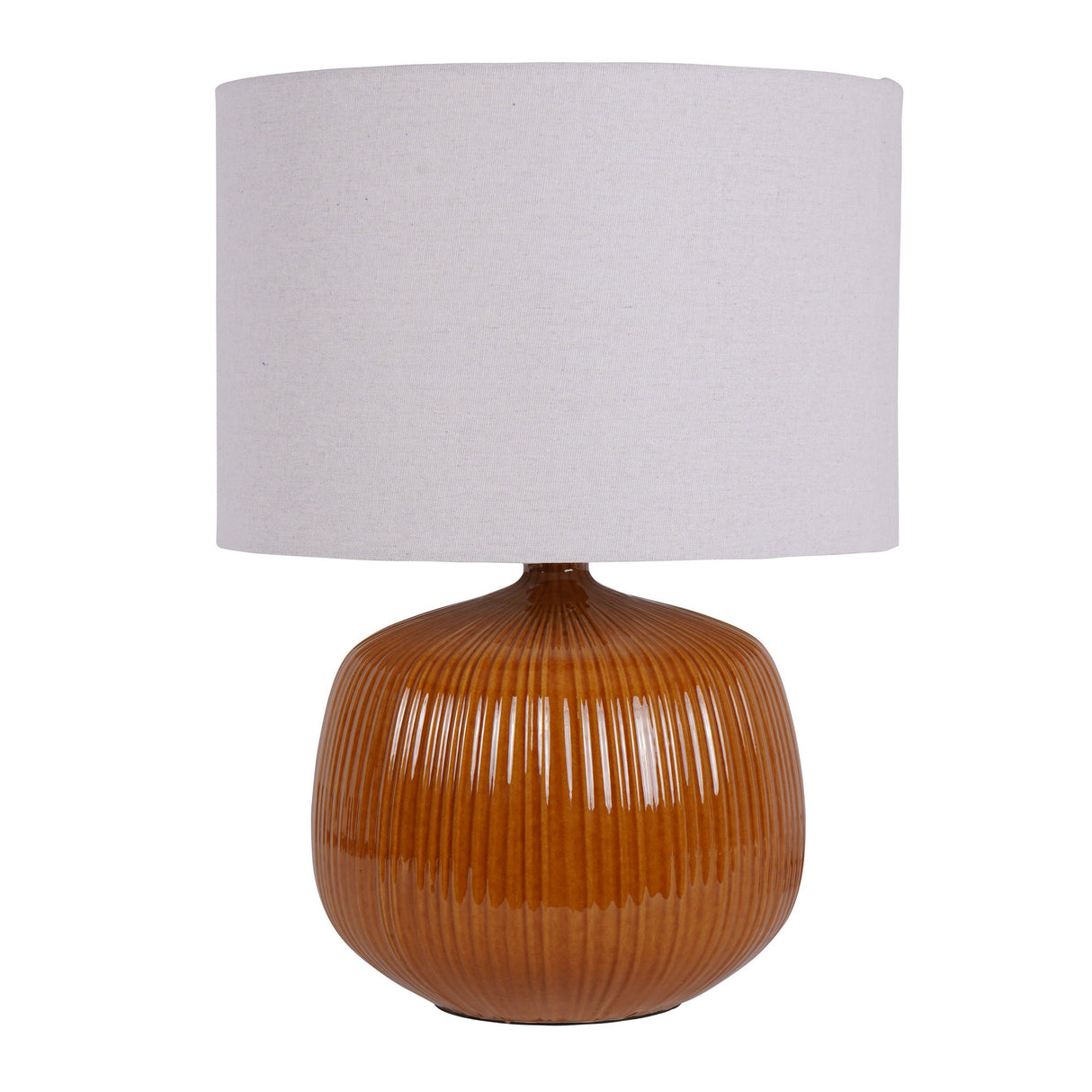 Bruno Ceramic Table Lamp - Burnt Ochre