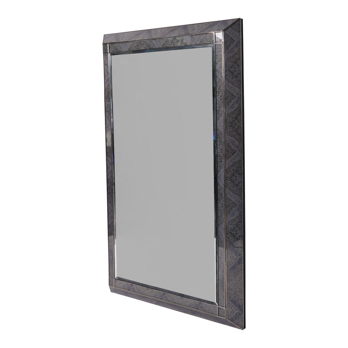 Mandala Pattern Smoked Wall Mirror - 60x90cm