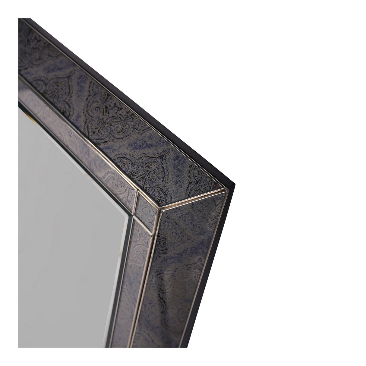 Mandala Pattern Smoked Wall Mirror - 60x90cm