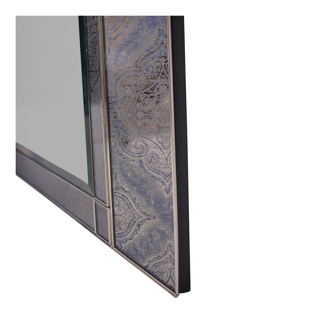 Mandala Pattern Smoked Wall Mirror - 60x90cm