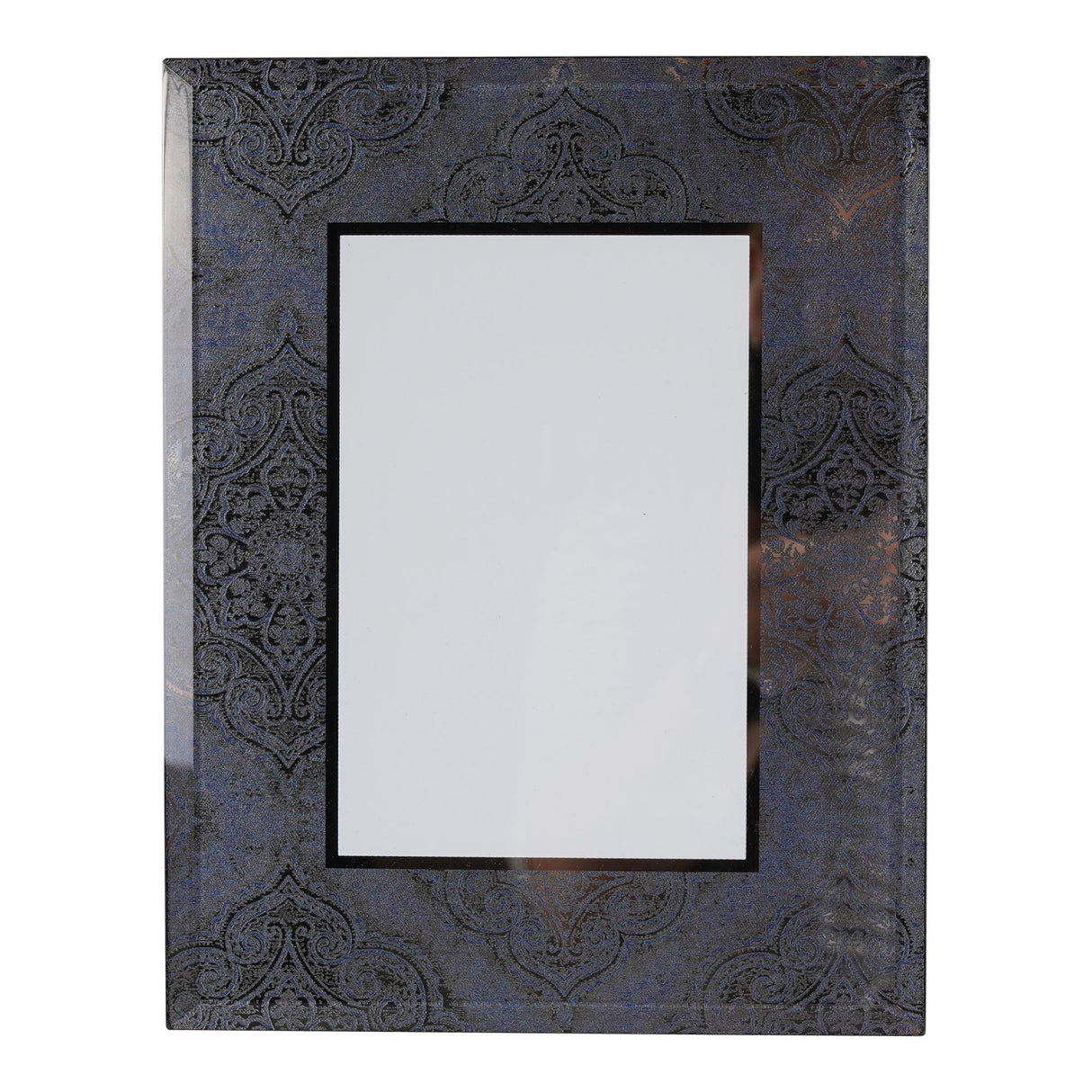 Mandala Pattern Smoked Mirror Photo Frame - 6x4