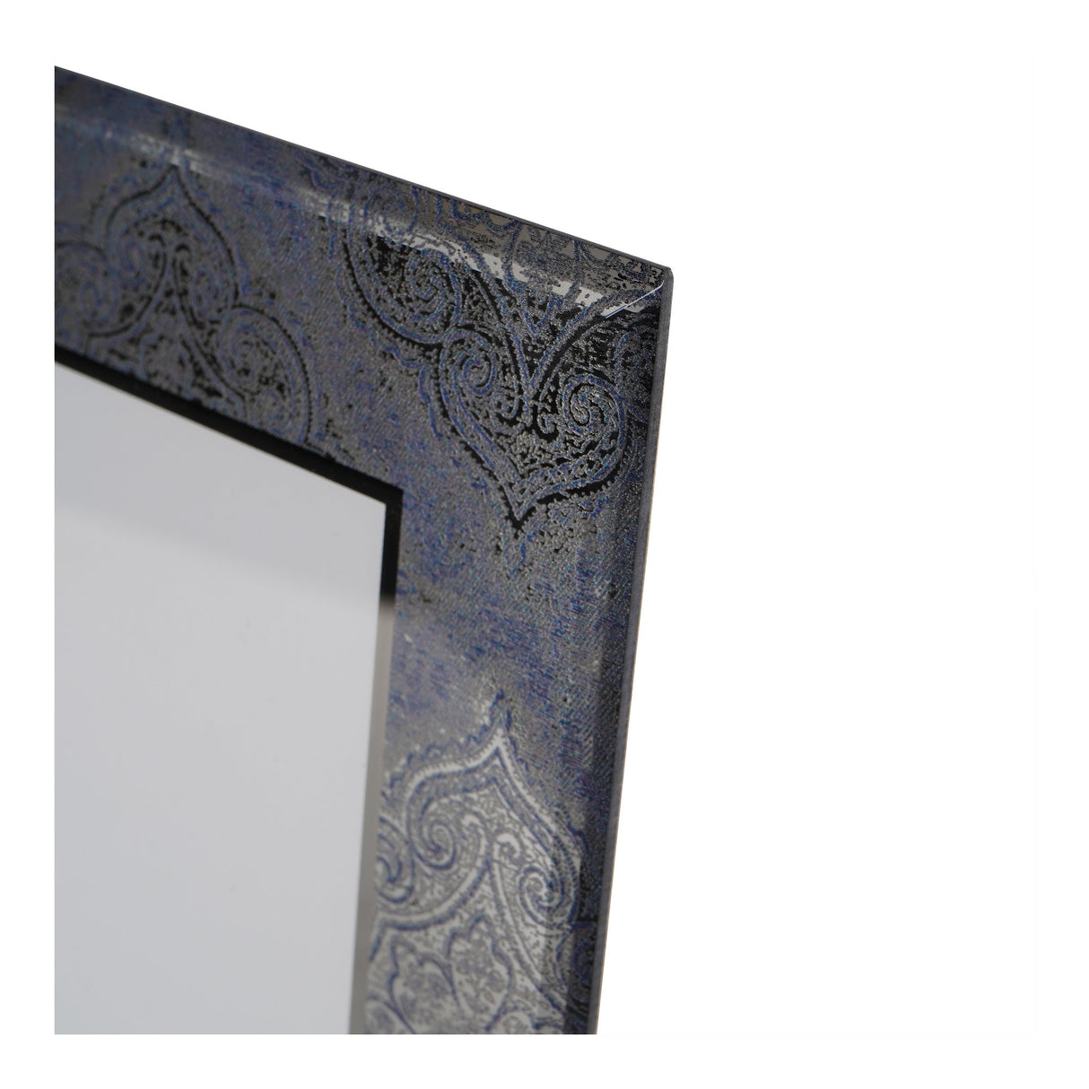 Mandala Pattern Smoked Mirror Photo Frame - 6x4