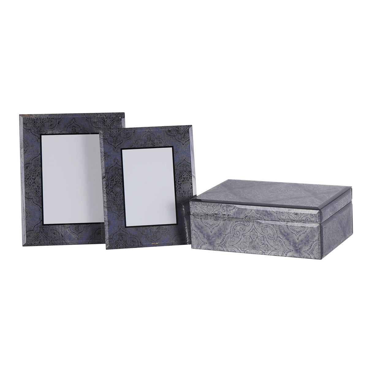 Mandala Pattern Smoked Mirror Photo Frame - 7x5