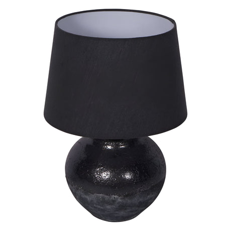 Skyline Small Table Lamp With Shade - Black