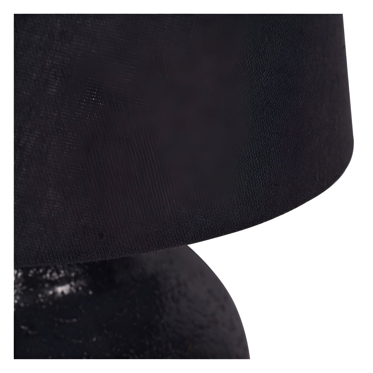 Skyline Small Table Lamp With Shade - Black