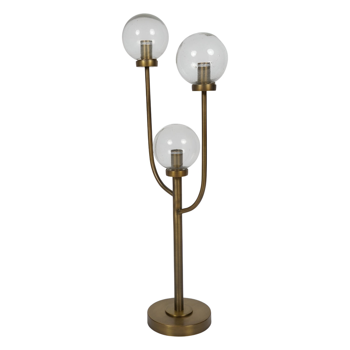 Wellesley 3 Light Globe Table Lamp - Antique Brass