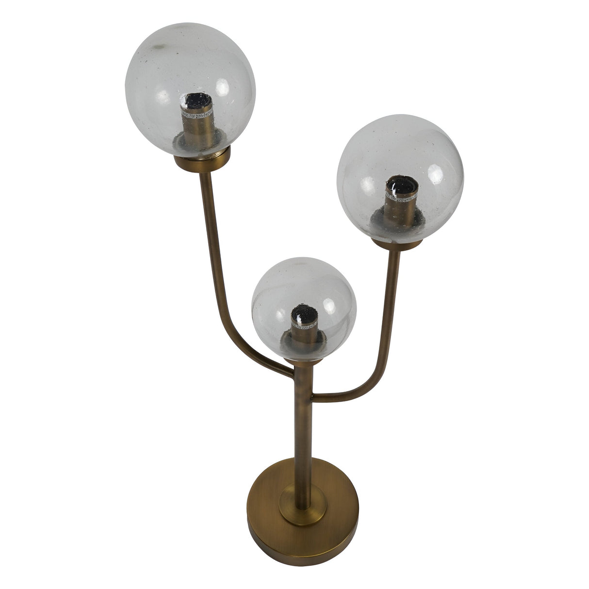 Wellesley 3 Light Globe Table Lamp - Antique Brass