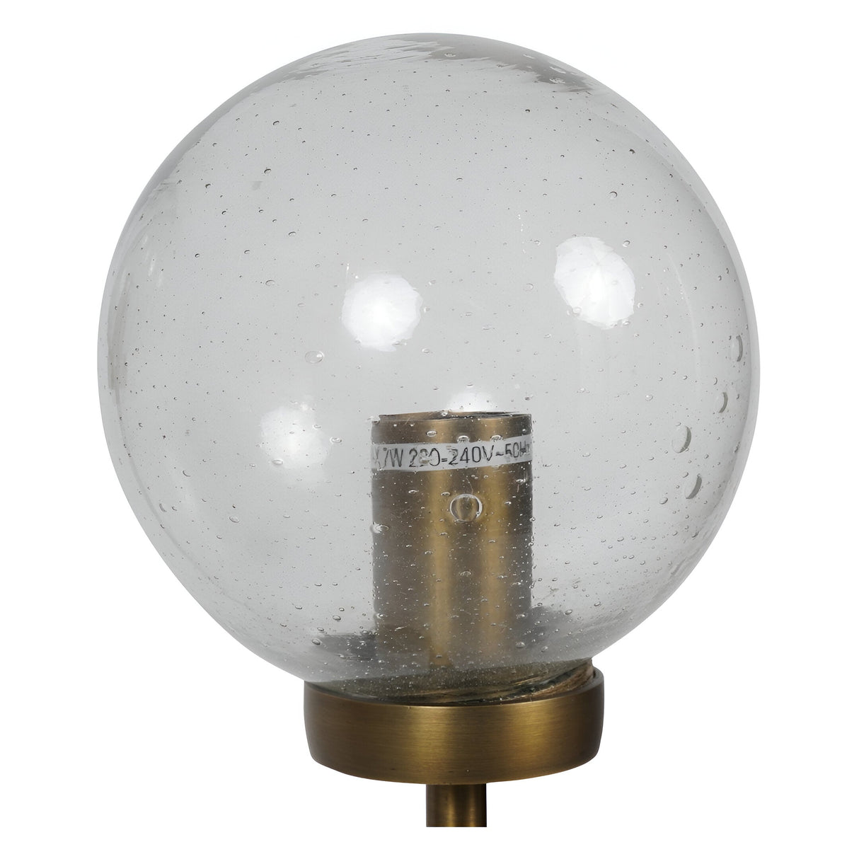Wellesley 3 Light Globe Table Lamp - Antique Brass
