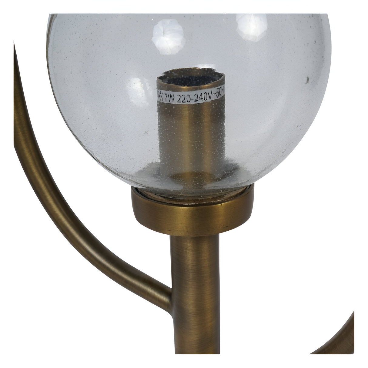 Wellesley 3 Light Globe Table Lamp - Antique Brass