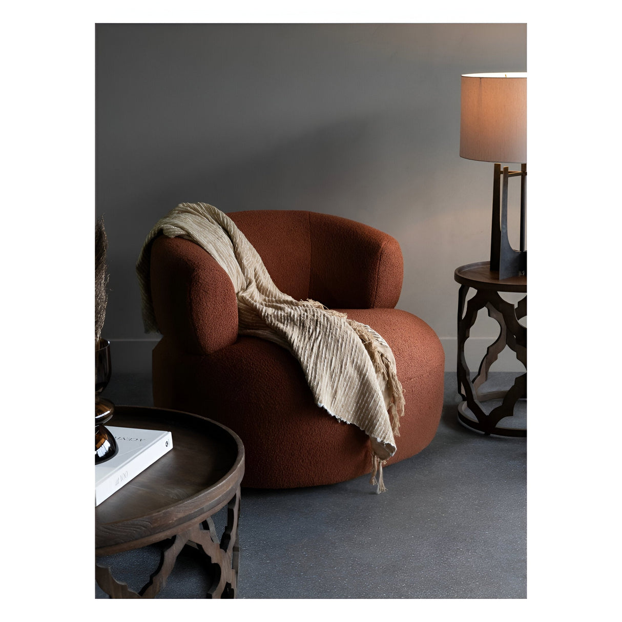 Luna Occasional Chair - Terracotta