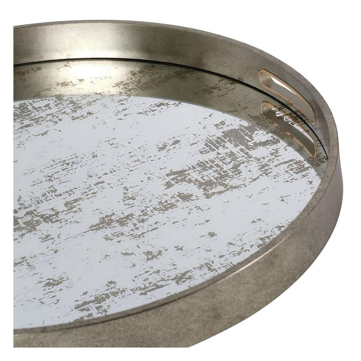 Laura Ashley Set of 2 Whinfell Mirrored Trays - Silver