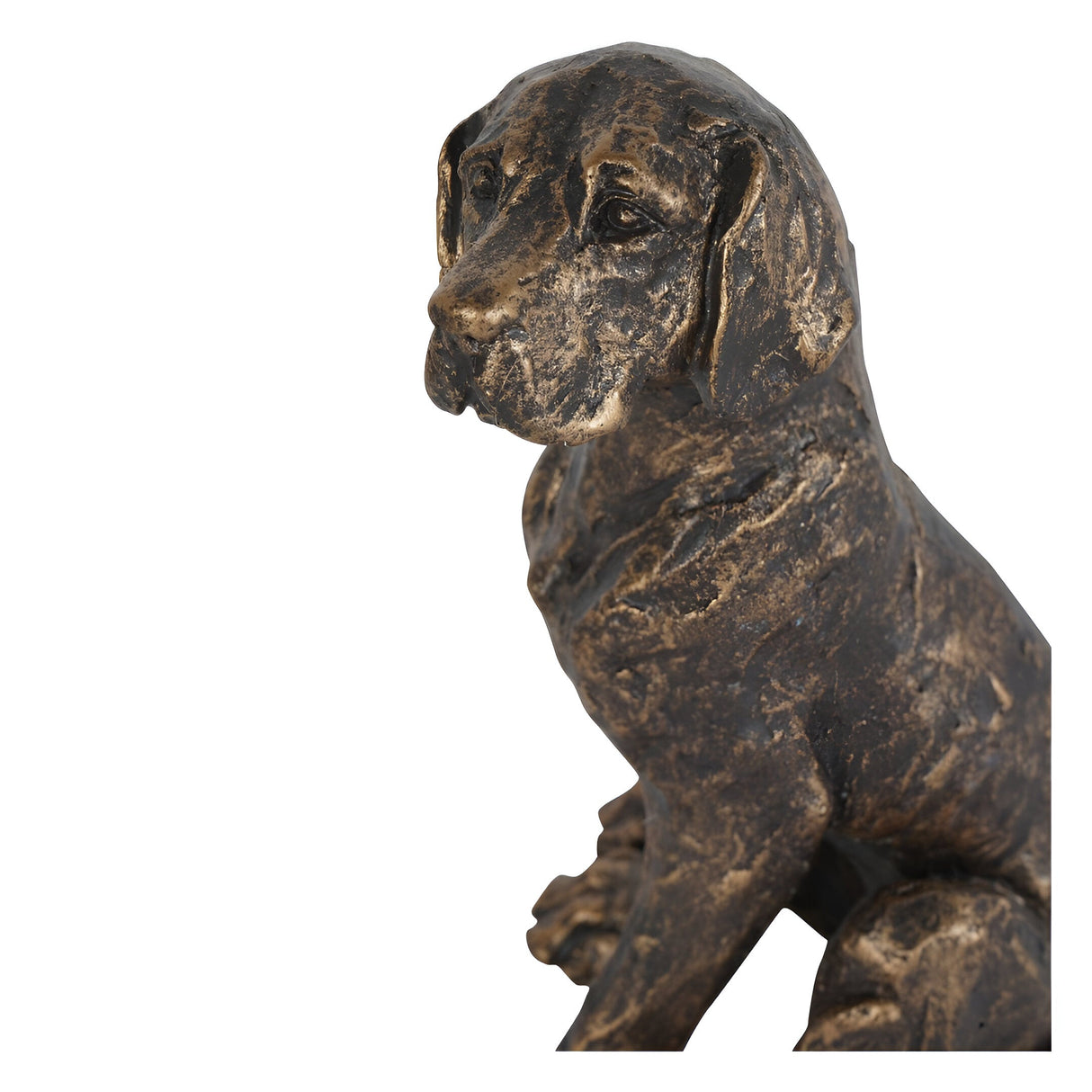 Laura Ashley Bronze Small Sitting Dog Figurine - 21.5cm