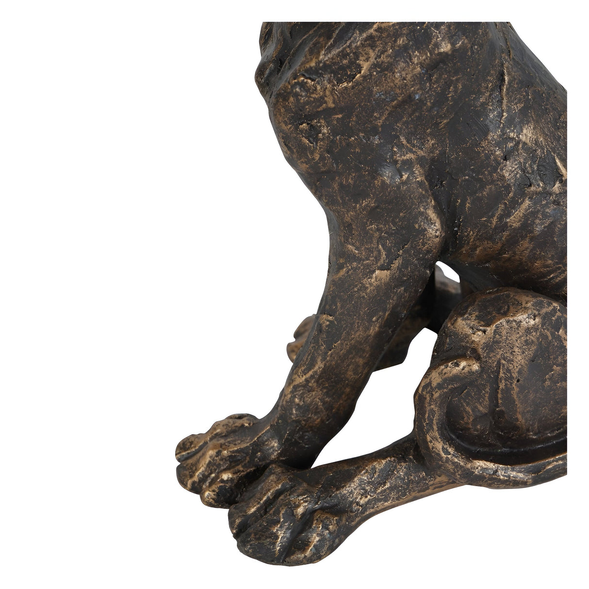 Laura Ashley Bronze Small Sitting Dog Figurine - 21.5cm