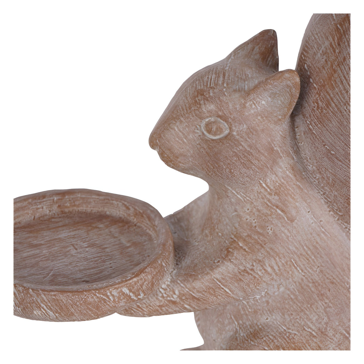 Laura Ashley Resin Squirrel Candleholder - Natural