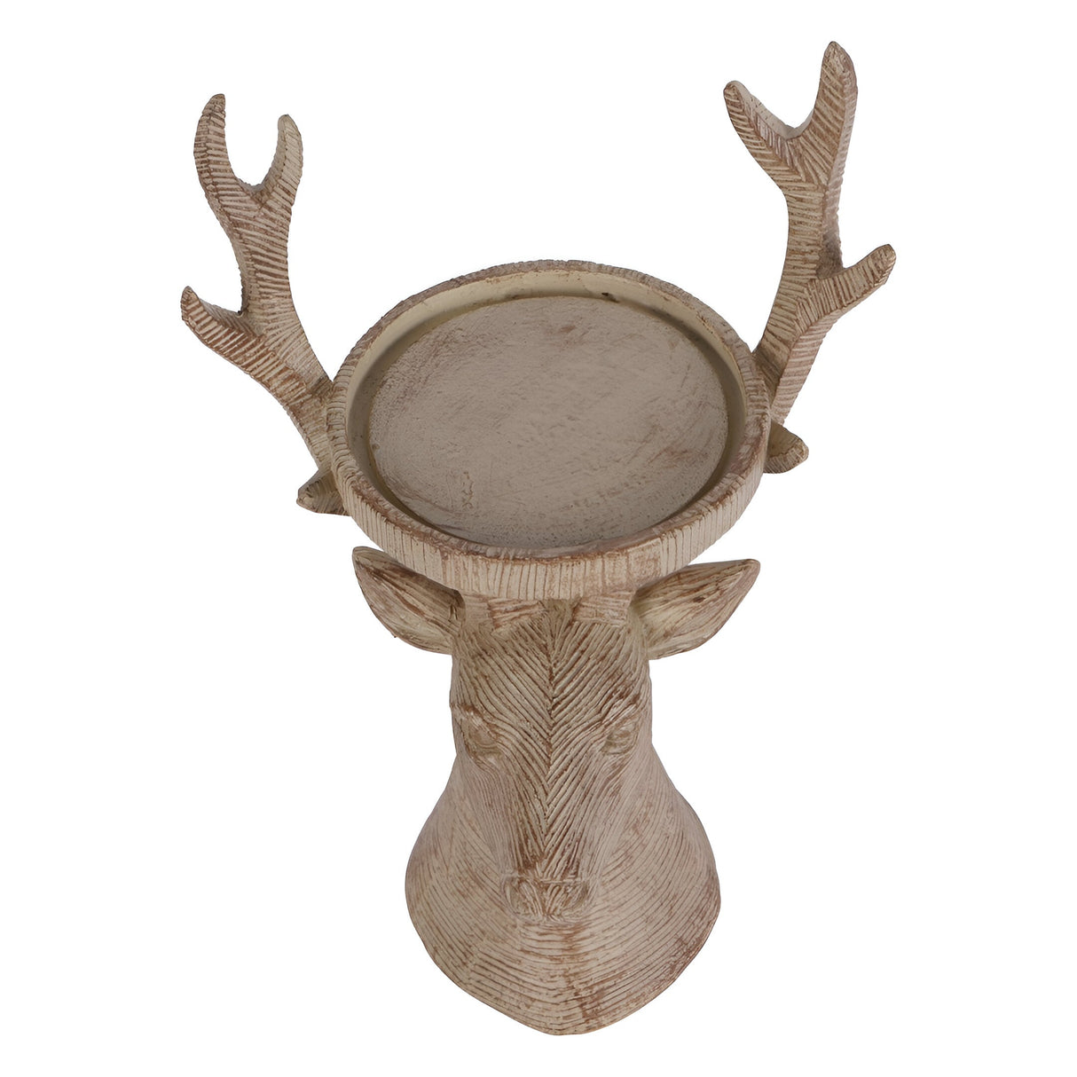 Laura Ashley Resin Deer Candleholder - Natural