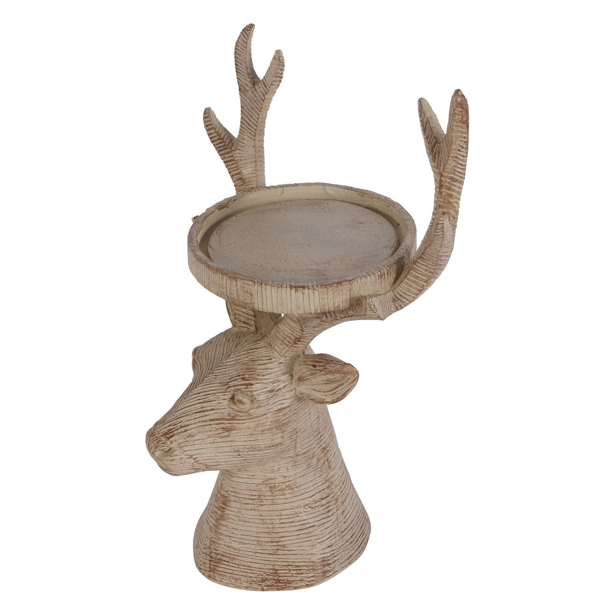 Laura Ashley Resin Deer Candleholder - Natural