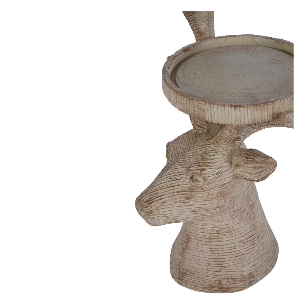 Laura Ashley Resin Deer Candleholder - Natural