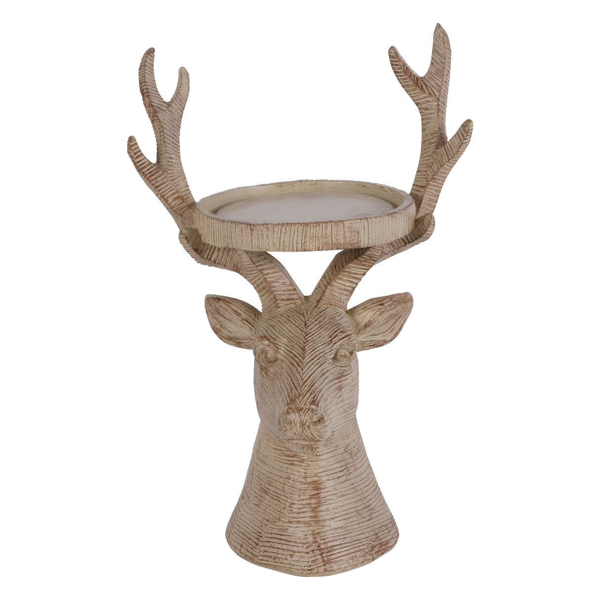 Laura Ashley Resin Deer Candleholder - Natural