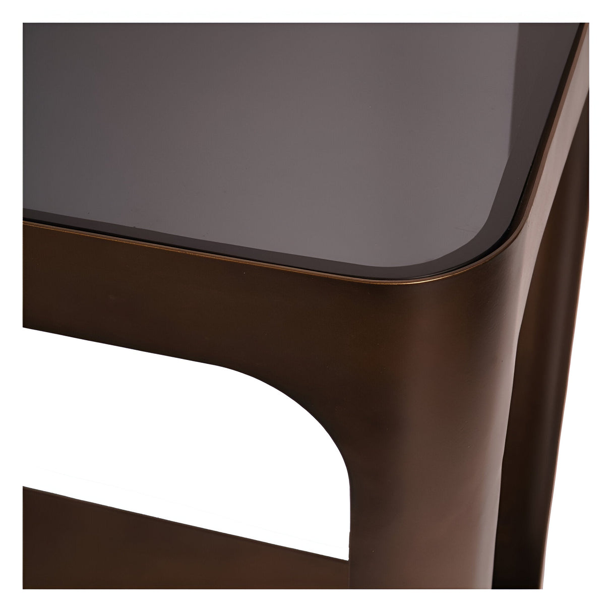 Thorpe Metal & Glass Console Table - Gold