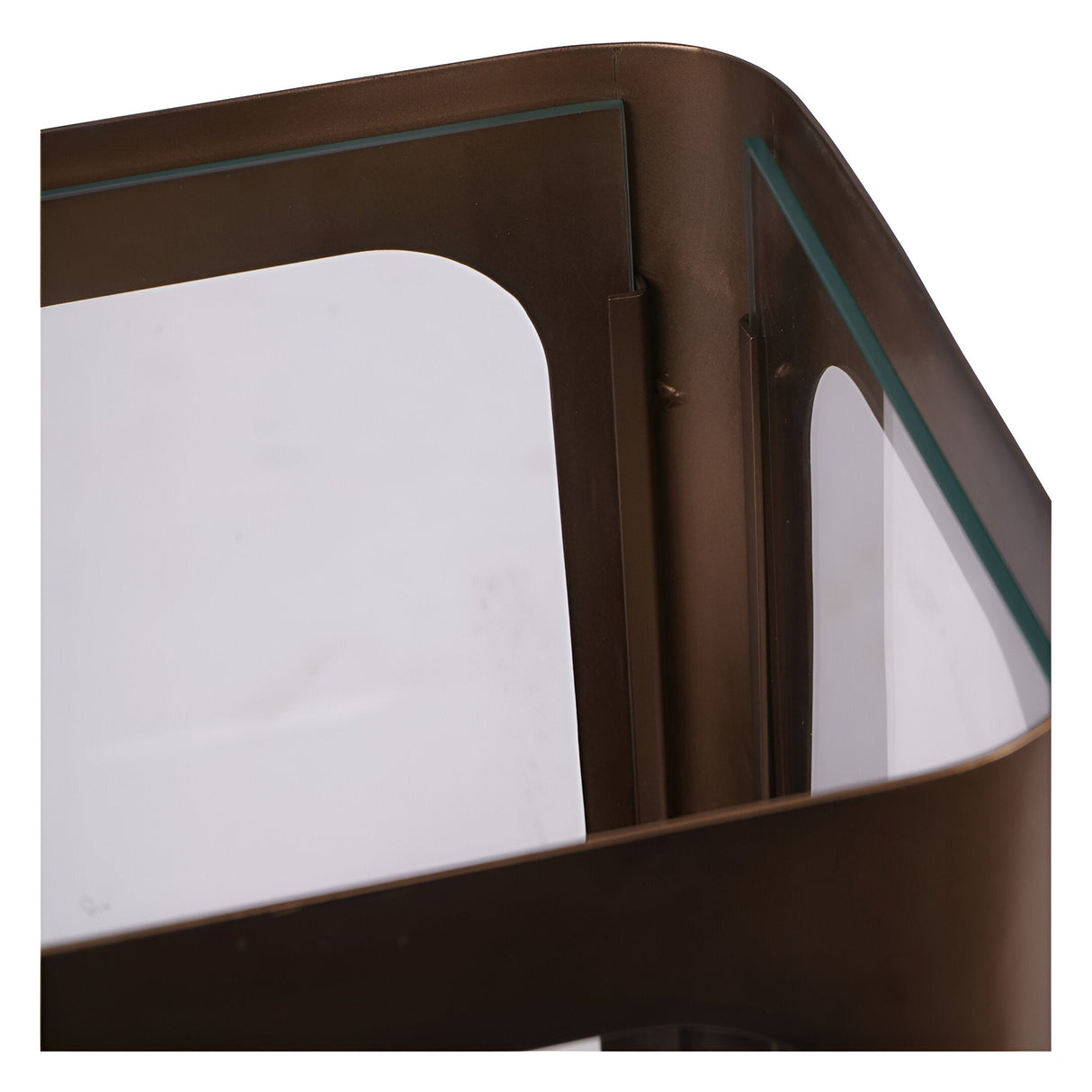 Thorpe Metal & Glass Hurricane Large 78cm - Gold