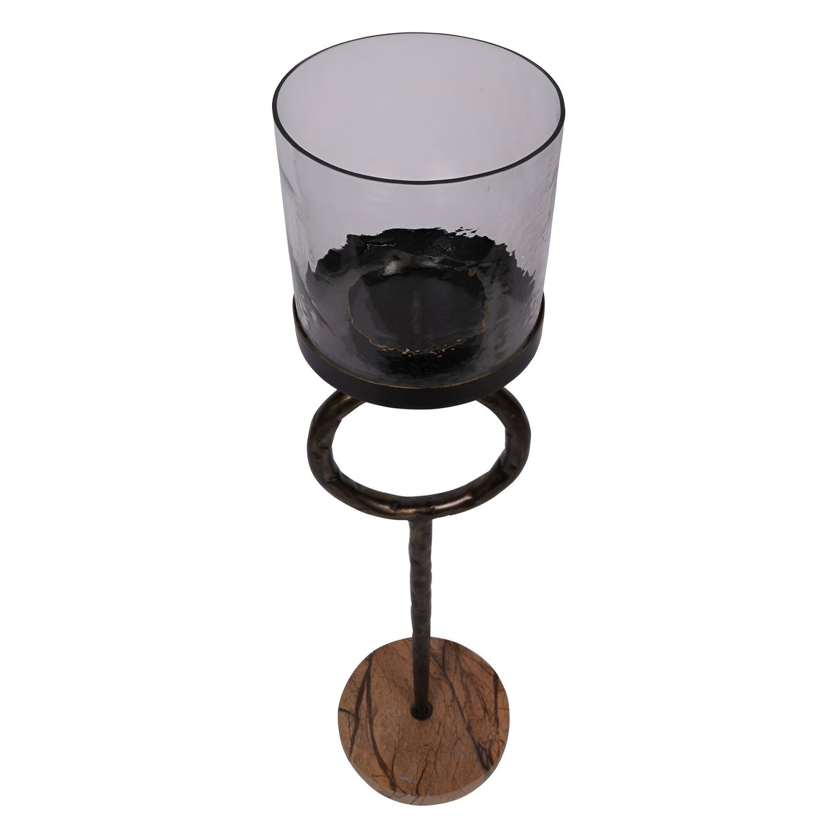 Rutland Small Floor Hurricane 92cm - Antique Gold