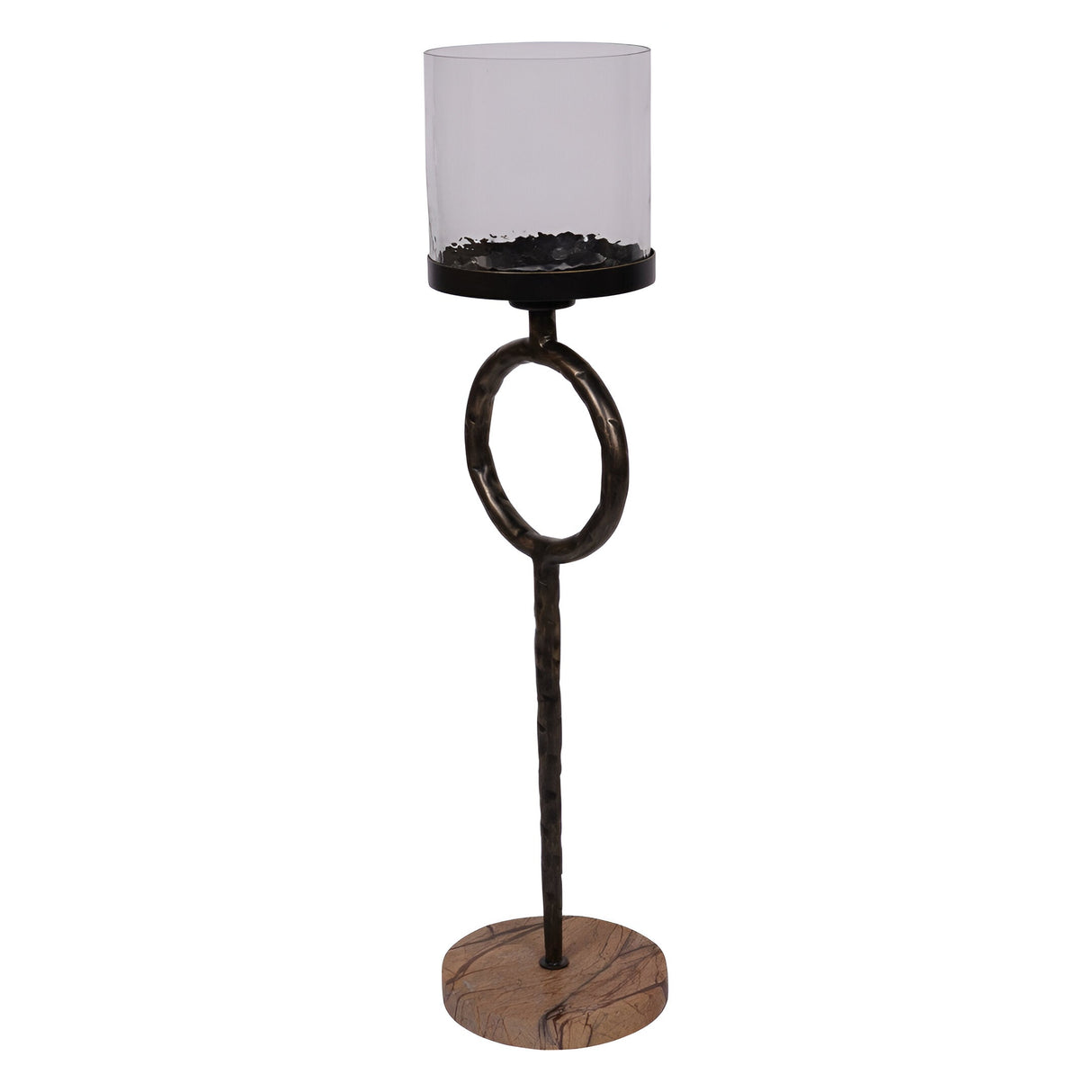 Rutland Small Floor Hurricane 92cm - Antique Gold