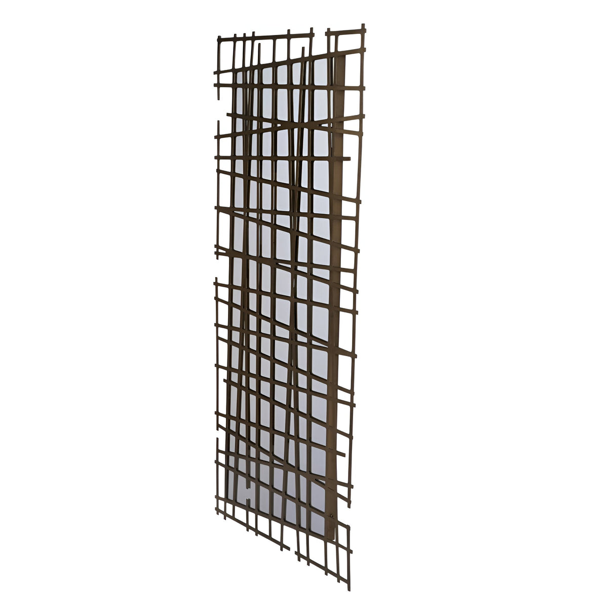 Lattice Wall Mirror Brass - 62x140cm