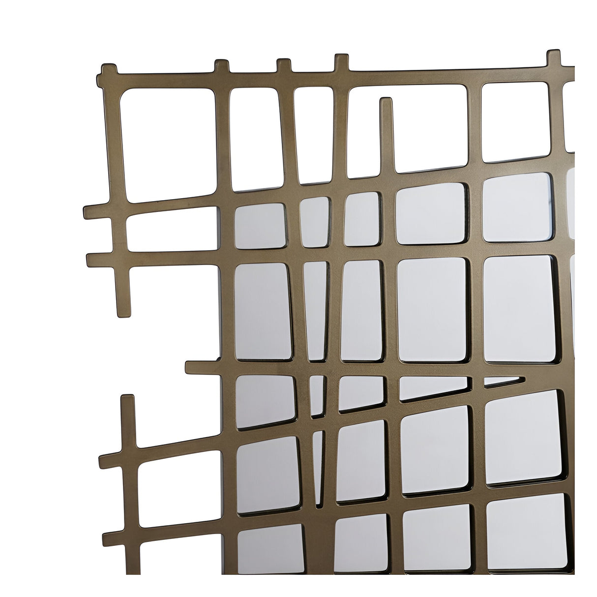 Lattice Wall Mirror Brass - 62x140cm