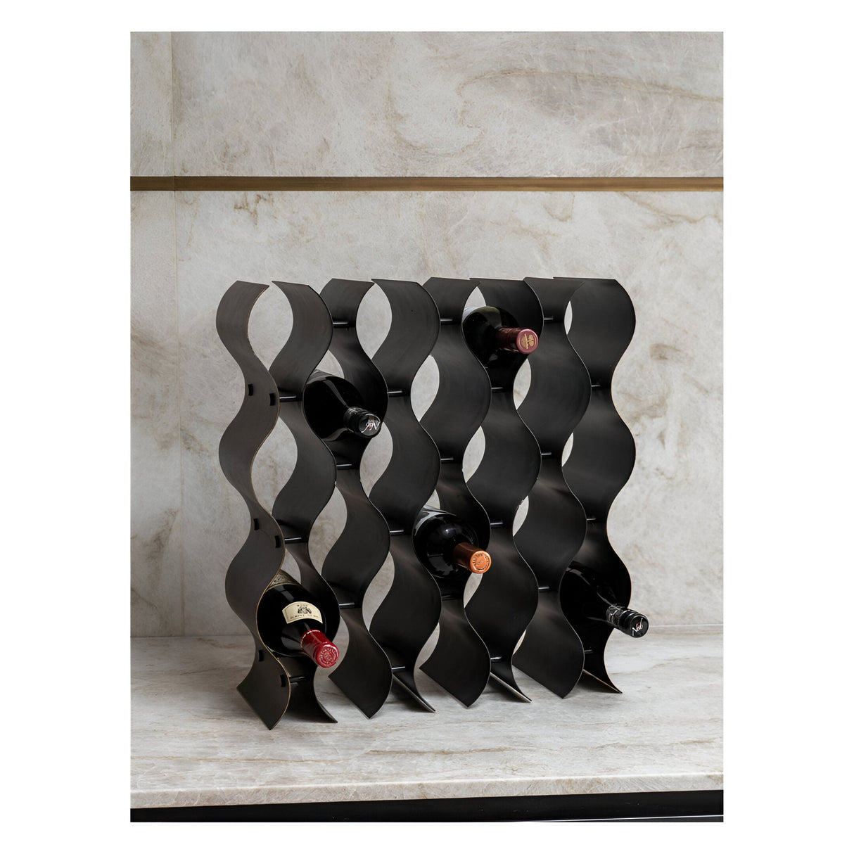 Stamford 18 Bottle Wine Rack - Vintage Bronze