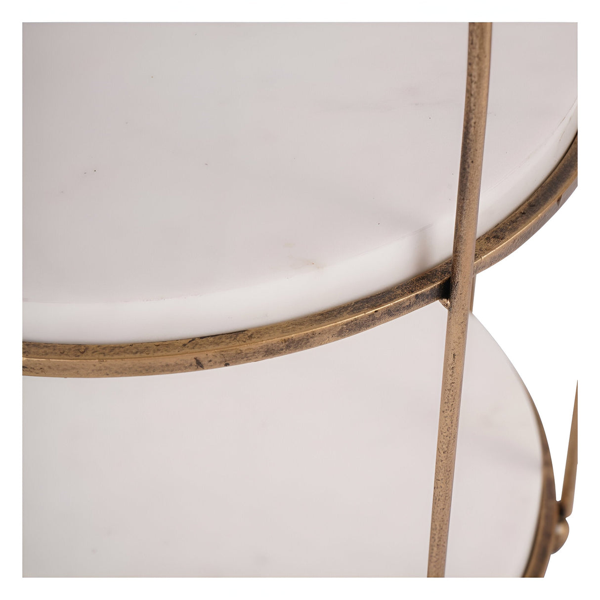 Belvedere Two Tiered Buffet Stand - Aged Gold