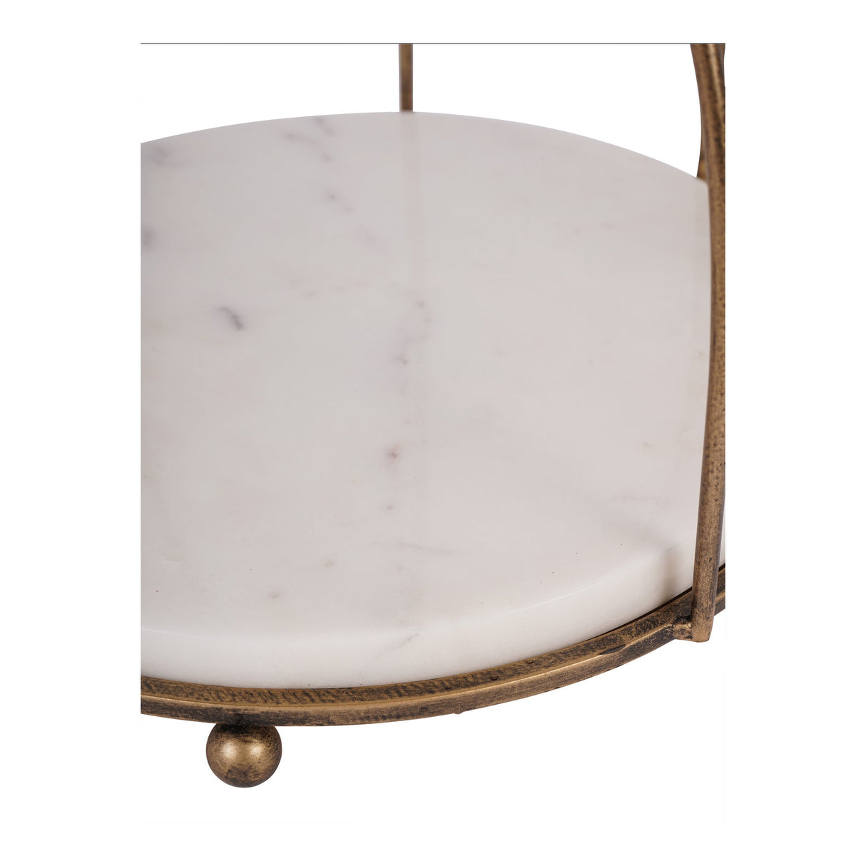 Belvedere One Tiered Buffet Stand - Aged Gold