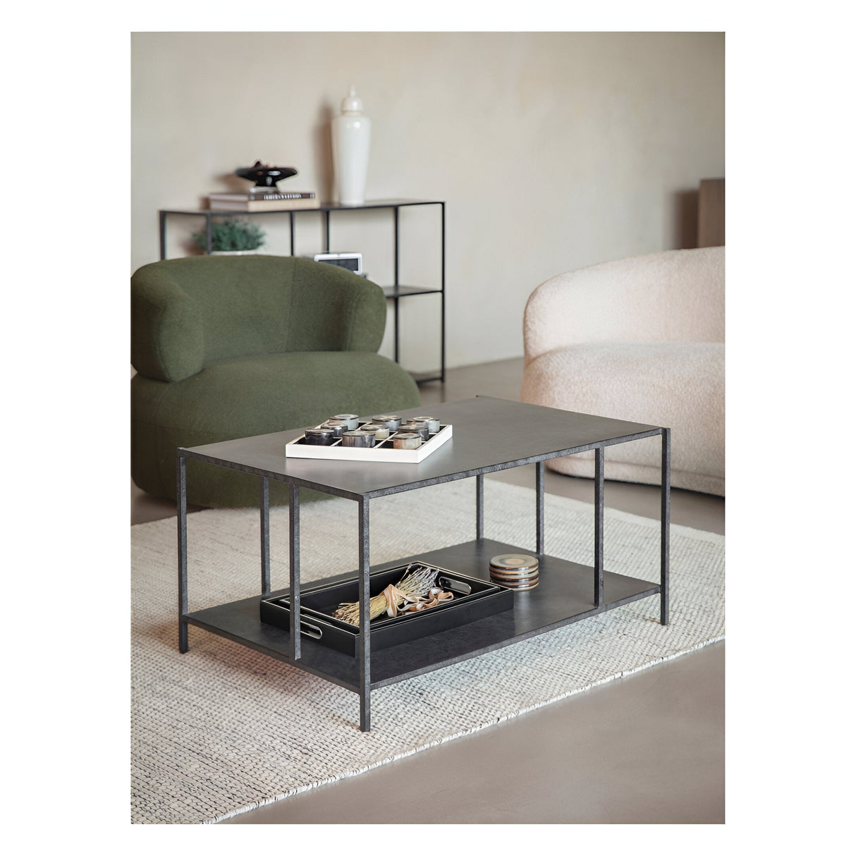 Brooks Coffee Table - Mottled Black